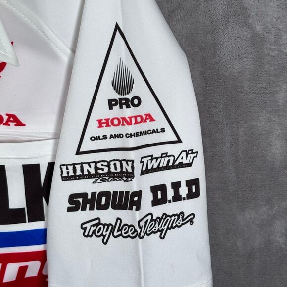 Troy Lee Designs Honda Racing Muscle Milk Team Shirt Men’s Small - Picture 3 of 8